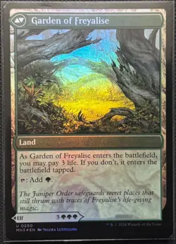 MTG Modern Horizons 3 Disciple of Freyalise/Garden of Freyalise Foil (Uncommon) - Image 2