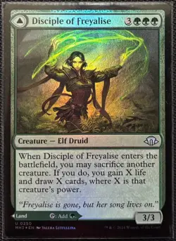 MTG Modern Horizons 3 Disciple of Freyalise/Garden of Freyalise Foil (Uncommon) - Image 1