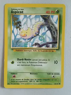 Carte pokemon FRANCAIS Aspicot (BS 69) Set de Base [PLAYED] 19.07.2025D - Image 1