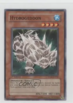 Hydrogeddon 1st Ed. YuGiOh Dinosaur's Rage Structure Deck #SD09-EN010 2006 READ - Image 1