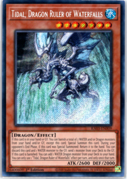 Tidal, Dragon Ruler of Waterfalls RA03-EN009 Secret Rare 1st Edition - Yugioh - Image 1