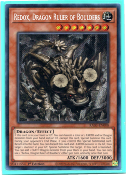 Redox, Dragon Ruler of Boulders - RA03-EN008 Secret Rare 1st Edition - Yugioh - Image 1