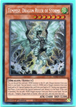 Tempest, Dragon Ruler of Storms RA03-EN011 Secret Rare 1st Edition - Yugioh - Image 1