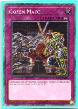 Gozen Match - RA04-EN134 - Platinum Secret Rare - 1st Edition - Yugioh - Image 1