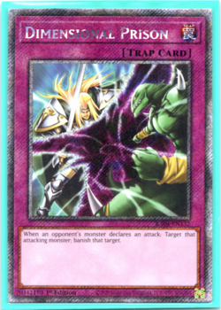 Dimensional Prison - RA04-EN132 - Platinum Secret Rare - 1st Edition Yugioh - Image 1