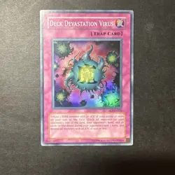 Deck Devastation Virus FET-EN058 Flaming Eternity Unlimited Super Rare Yugioh NM - Image 1