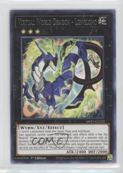 Virtual World Dragon - Longlong 1st Ed. YuGiOh Tin of Ancient Battles - Image 1