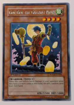 Yugioh TCG - 1x Goe Goe the Gallant Ninja - FOTB-EN024 - NM - 1st Edition - 2007 - Image 1