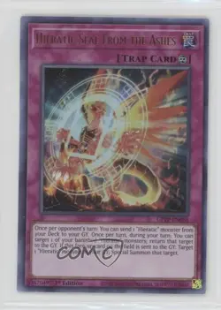 UR - Hieratic Seal From the Ashes 1st Ed. YuGiOh Ghosts The Past #GFTP-EN058 - Image 1