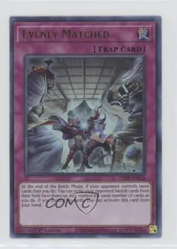 UR - Evenly Matched 1st Ed. YuGiOh Ghosts From The Past #GFTP-EN126 - Image 1