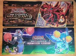 Yugioh! Battle Pack 3 Monster League & Battle Pack 2 War Of The Giants Playmats - Image 1