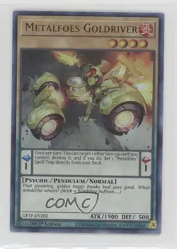 UR - Metalfoes Goldriver 1st Ed. YuGiOh Ghosts From The Past #GFTP-EN102 - Image 1