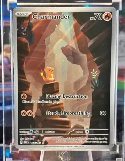 Charmander 168/165 Scarlet & Violet 151 Full Art Ultra Rare Pokemon Card LP+ - Image 1