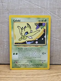 Celebi 16/64 Neo Revelation Non-Holo Rare Pokemon Card TCG - Image 1