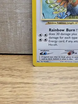 Ho-oh 18/64 Neo Revelation Non-Holo Rare Pokemon Card TCG Damaged Creased - Image 5