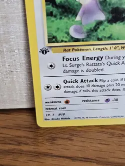 Lt. Surge's Rattata 85/132 Gym Challenge 1st Edition Pokemon Card - Image 5