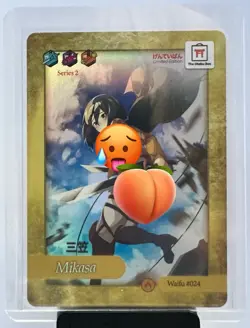 Mikasa Attack On Titan Exclusive Collectible Card HOLO!!! RARE!!! Spicy!!! Waifu - Image 2