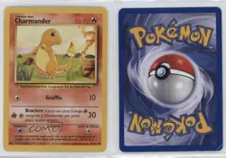 Charmander French Pokemon Base Set #46 1999 10cj - Image 3
