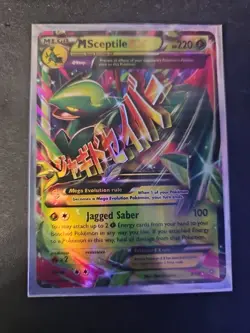 Pokemon Mega M Sceptile EX XY Ancient Origins Holo Card 8/98 - Image 1