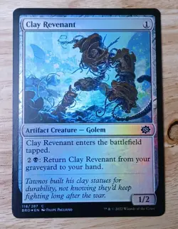 MTG Clay Revenant The Brothers' War LP FOIL - Image 1
