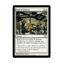 WOTC MtG 10th Ed Hail of Arrows (U) (Foil) NM - Image 1