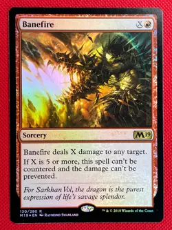 MTG Foil 1X Banefire X1 Core Set 2019 (M19) Magic - NM/MT - Image 1
