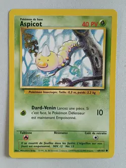 Carte pokemon FRANCAIS Aspicot (BS 69) Set de Base [PLAYED] 19.07.2025B - Image 1