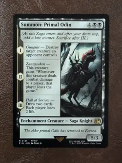 Summon: Primal Odin Final Fantasy MTG Regular - Image 1