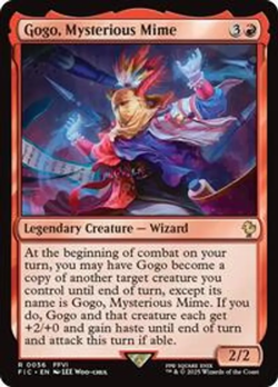 Gogo, Mysterious Mime SURGE FOIL - Commander Final Fantasy FIC 56 - EN NM MTG - Image 1
