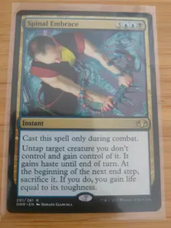 MTG Spinal Embrace 201 Dominaria Remastered M/NM Free UK P&P - Image 1