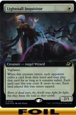 1x - Lightstall Inquisitor - FOIL EXTENDED ART 320 - Edge of Eternities - NM MTG - Image 1