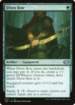 Elven Bow - NM - Jumpstart 2022 J22 MTG - Image 1