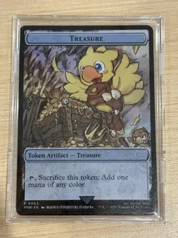 TREASURE Token MTG Final Fantasy Stainless Metal APAC Promo NM ENGLISH - Image 1