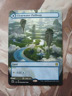 MTG Linvala, Clearwater Pathway Borderless Zendikar Rising 2020 NM - Image 1