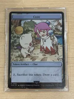 CLUE Token MTG Final Fantasy Stainless Metal APAC Promo NM ENGLISH - Image 1