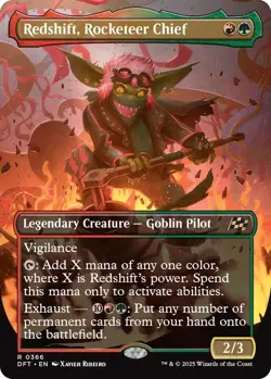 MTG Foil - Redshift, Rocketeer Chief (Borderless) - 366 / NM / English - Image 1