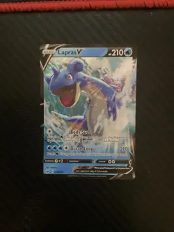Lapras V - 049/202 - Sword & Shield Base Set Ultra Rare Pokemon Card - NM - Image 2