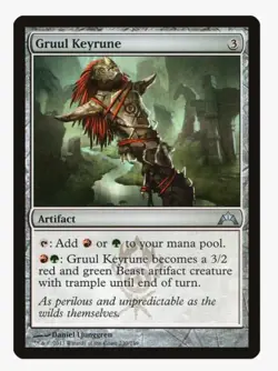 Gruul Keyrune #230 Gatecrash Magic Card In Protective Sleeve - Image 1
