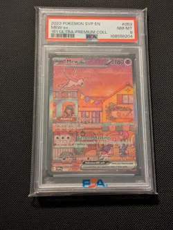 Pokemon TCG Mew EX 151 053 Black Star Promo PSA 8 NM-MT FREE SHIPPING!!! - Image 1