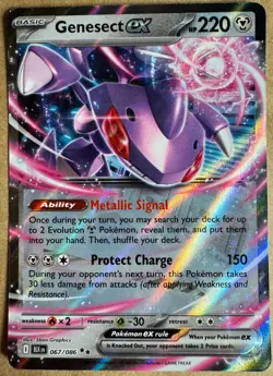 Genesect Double Rare EX 067/086 Pokemon Scarlet & Violet Black Bolt Near Mint - Image 1