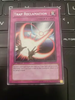 TAEV-EN077 Trap Reclamation Rare 1st Edition LP Yugioh Card - Image 1