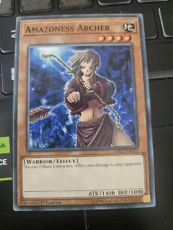 LEDU-EN012 Amazoness Archer Common 1st Edition Mint YuGiOh Card - Image 1