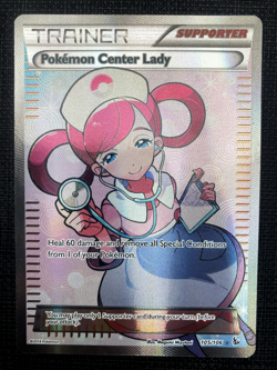 Pokemon Center Lady 105/106 XY Flashfire Full Art Trainer LP Pokemon 2014 - Image 1