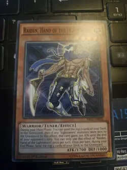 Yugioh-Raiden, Hand of the Lightsworn-Common-1st Edition-SR02 EN022 (NM) - Image 1