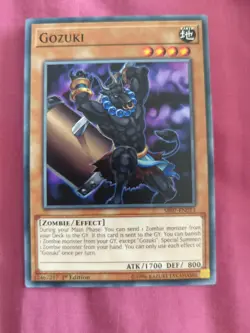 SR07-EN013 Gozuki Common 1st Edition NM Yugioh Card - Image 1
