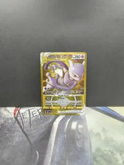 Pokemon TCG Mewtwo VSTAR Gold Rare Card 086/078 Pokemon Go - Image 1