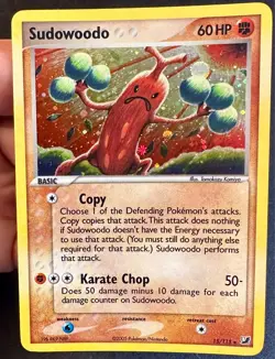 Sudowoodo 15/115 EX Unseen Forces Pokemon Card TCG Komiya Art Holo Rare - Nm/Vlp - Image 2