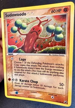 Sudowoodo 15/115 EX Unseen Forces Pokemon Card TCG Komiya Art Holo Rare - Nm/Vlp - Image 3