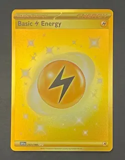 Pokemon Card Basic Lightning Energy 257/198 Scarlet & Violet Base Set Near Mint - Image 1