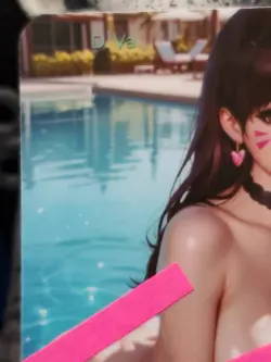 1/1 Only 1 Made D.va Dva Pool Overwatch Spicy Lonestar Customs Topless Card - Image 5
